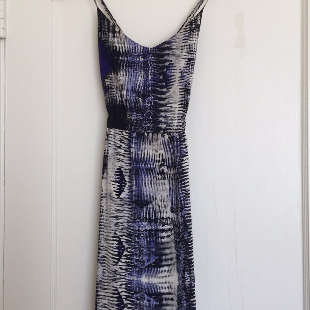 Parker Open-back Maxi Printed Dress